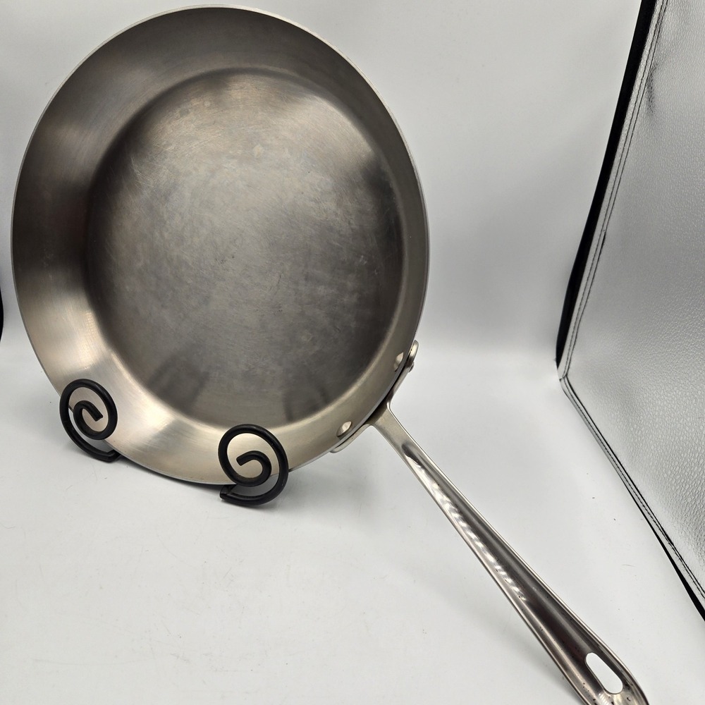 All-Clad 13 in Stainless Steel Skillet Fry Pan Great Condition No Lid Vintage